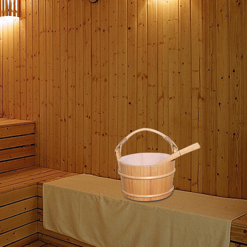 Aplicável A Balde De Sauna De Madeira Maciça De De 1 Galão - Imagem 7