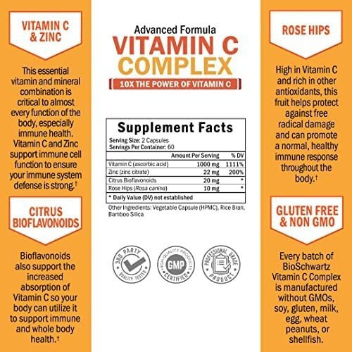 Vitamina C Bioschwartz 1000 Mg 120 Cápsulas - Imagem 2