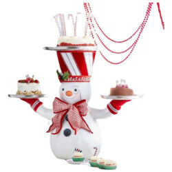 Suporte De Guloseimas De Sobremesa De Papai Noel Decoração D