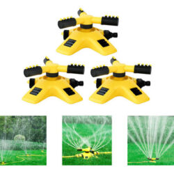 3 Irrigador Jardim Giratório Horta 360 Com 2 Modos Sprinkler