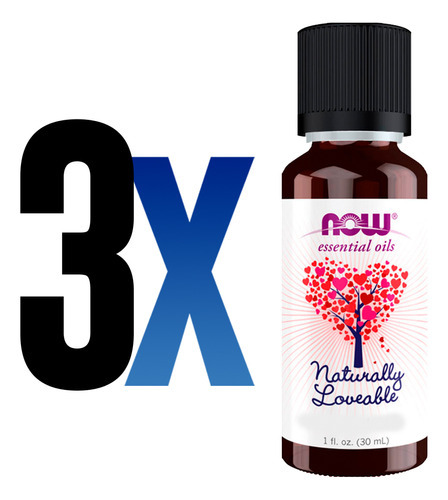 Mistura Óleo Naturally Loveable Now Foods 30ml Importado 3un - Imagem 2