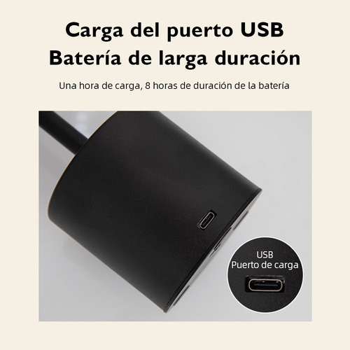 Lustre Sem Fio Conduzido Da Tabela Do Usb Do Metal Brilho - Imagem 5