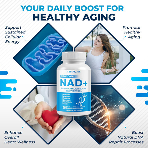 Nurafuse Liposomal Nad+ Trans-resveratrol 6000mg Com Vinho T - Imagem 5