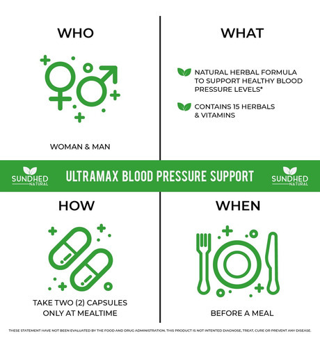 Sundhed Natrual Ultramax Pressão Arterial Com Bioperina Para - Imagem 2