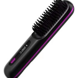 Escova De Cabelo Pente Sem Fio Fast Heating Usb Portátil