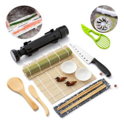 Kit De Ferramentas Para Fazer Sushi, 14 Peças, Tapete