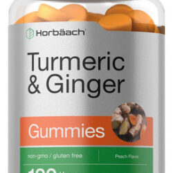 Gomas De Cúrcuma E Gengibre Horbäach | Contagem 120 | Sabor