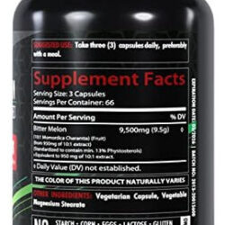 Extrato De Melão Amargo Orgânico Para Saúde 9500mg | 200 Cáp