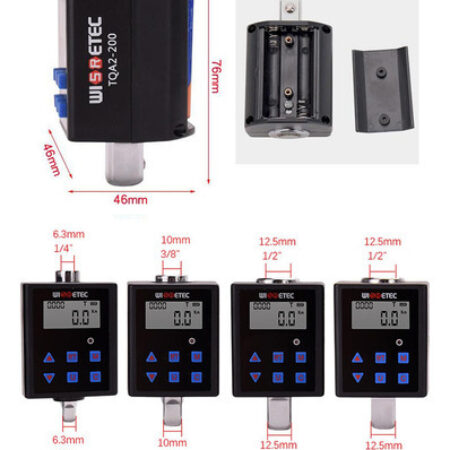 Adaptador De Torque De Ângulo Digital 0,3-340 N.m, Tqa2-135 - Imagem 2
