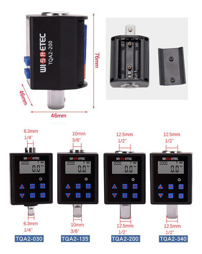 Adaptador De Torque De Ângulo Digital 0,3-340 N.m, Tqa2-135 - Imagem 2