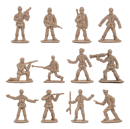 720 Pçs / Set 1/72 Soldados De Plástico Estatueta Modelo - Imagem 4