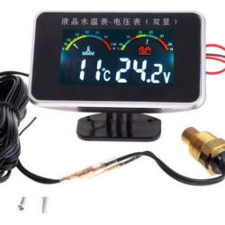 12/24v Indicador De Temperatura Da Água Medidor Digital Lcd