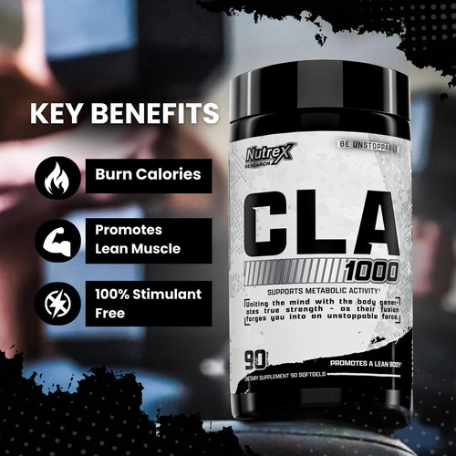 Nutrex Cla 90 Soft Gels - 1000 Mg De Mistura Ativa De Ácido - Imagem 6