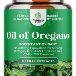 Cápsulas Gelatinosas De Óleo De Orégano Selvagem Vegano - Ól
