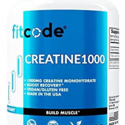 Fitcode Creatine1000, 1 Grama De Monohidrato De Creatina Pur