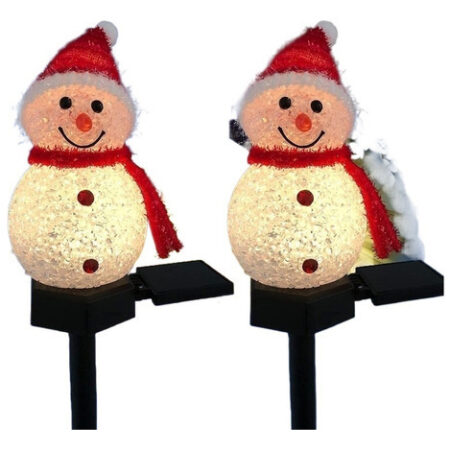 Luz Solar De Boneco De Neve De Natal Para Jardim Ao Ar Livre - Imagem 10