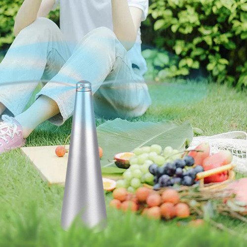 Protetor De Comida Portátil Ventilador De Mosca Usb Prata - Imagem 7