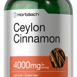 Cápsulas De Canela Horbaach Ceilão 4000mg | Contagem 250 | N