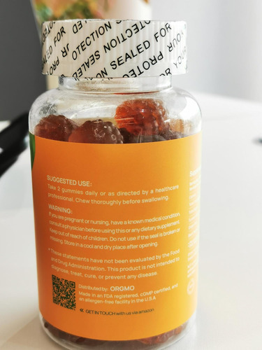 Gomas De Curcumina De Cúrcuma Orgmo Com Pimenta Preta, Pacot - Imagem 6