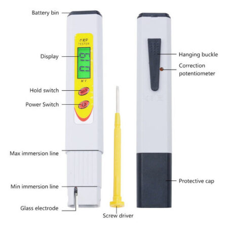 E Medidor Redox Orp-969 Orp Tester Água Digital Portátil - Imagem 9