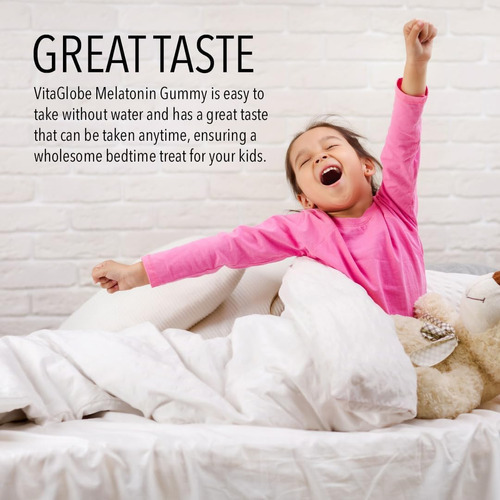 Vitaglobe Kids Sleep 1mg Gummy - Suplemento Não Transgênico - Imagem 3