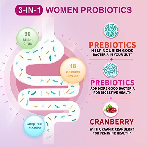Probiótico Feminino Omogs, Com Extrato De Cranberry E Prebi - Imagem 2