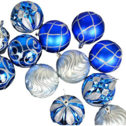 Kit 16 Bolinhas Bola 8cm Árvore De Natal Enfeite Decoração