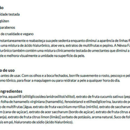 Now Ácido Hialurônico Hidratante Facial 118ml Importado - Imagem 4