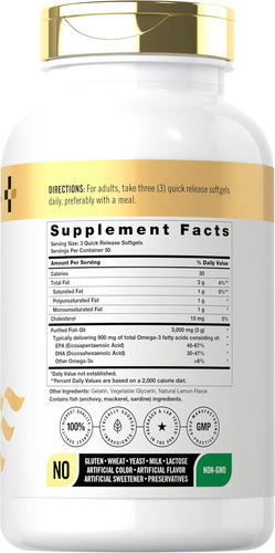 Óleo De Peixe Doctor"s Way 3000 Mg | 150 Cápsulas Gelatinosa - Imagem 2
