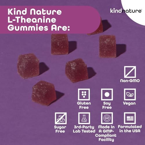 Gomas De L-teanina Kind Nature Para Crianças E Adultos - Gom - Imagem 5
