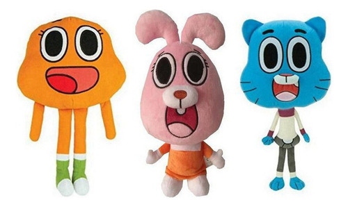 Boneca Gumball De Pelúcia Incredible World New De 3 Peças