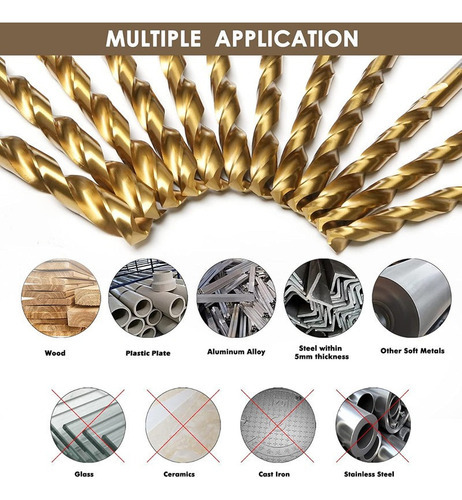 Conjunto De Brocas Metal Multi Bits Tools Drill 99 Unidades - Imagem 5