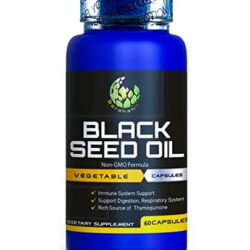 Cápsula Vegetal De Óleo De Semente Preta, 1000 Mg Por Porçã