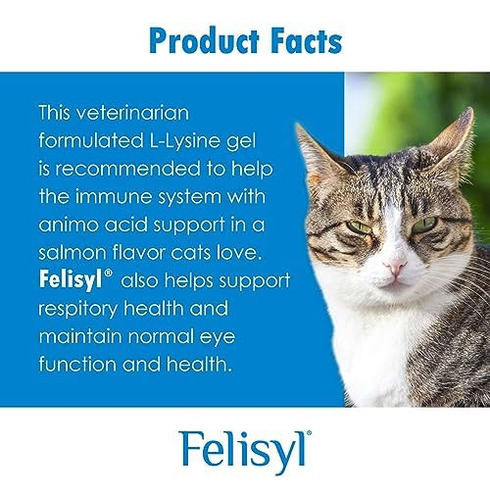Felisyl L-lisina Gel Para Gatos - Suporte Ao Sistema Imunoló - Imagem 7