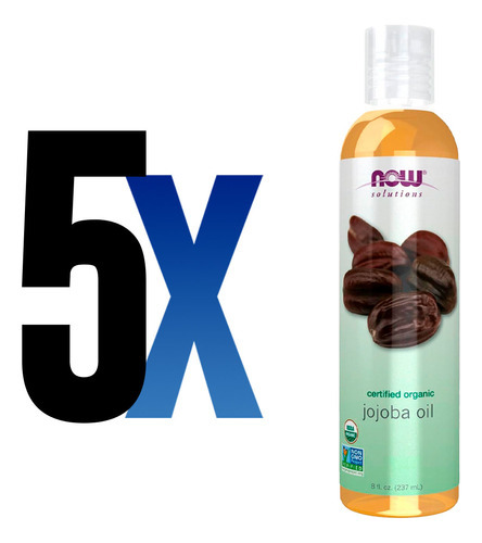 Óleo De Jojoba Now Foods 237 Ml Orgânico Importado 5un - Imagem 2