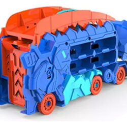 Brinquedo De Caminhão De Dinossauro +4mini Carros Comendo