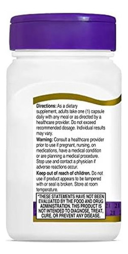 21st Century Healthcare Ácido Alfa Lipóico 200 Mg, 60 Cápsul - Imagem 8
