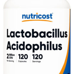 Suplemento Nutricost Lactobacillus Acidophilus 2b Cfu 120 Ca