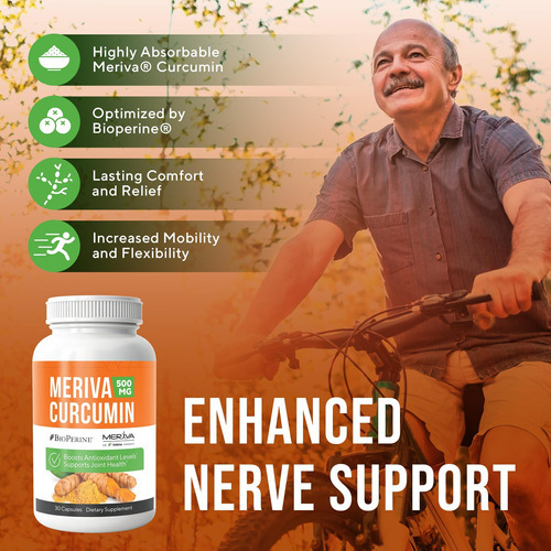 Renovar Nervo Meriva Curcumin 500mg Com Suplemento De Suport - Imagem 3