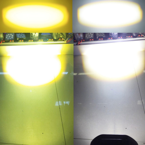 Faróis Auxiliares De Led De Farol Alto/baixo Branco Âmbar Pa - Imagem 8
