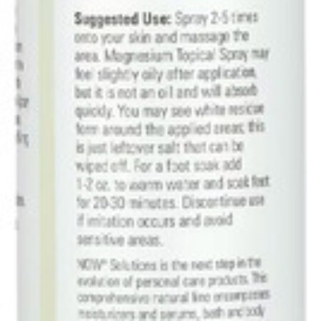Spray Topical De Magnésio Now Foods 237ml Importado - Imagem 2