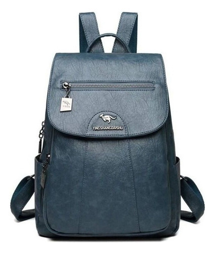 Mochila Feminina De Couro Pu Vintage - Imagem 22
