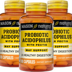 Mason Natural Probiótico Acidophilus Com Pectina E Cálcio -