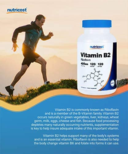 Vitamina B-12 Marca Nutricost, 400 Mg, 120 Comprimidos - Imagem 4
