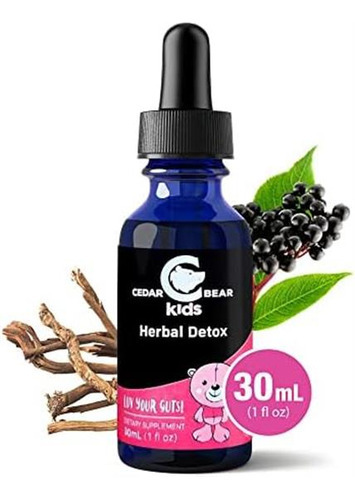 Cedar Bear Herbal Detox For Kids É Um Suplemento Líquido De - Imagem 5