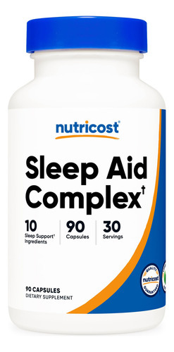 Complexo Sleep Aid Nutricost Sleep Aid 1330 Mg 90 Cápsulas