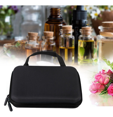 Bolsa Portátil De Armazenamento De Óleo Essencial Preto - Imagem 2