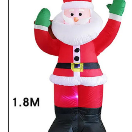 Decorações De Natal De 1,8 M Led Inflável Papai Noel - Imagem 12