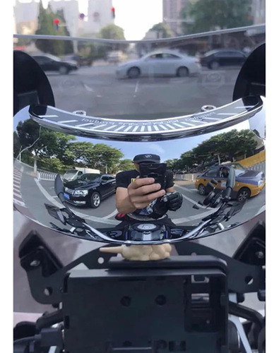 - Motorbikerearview Espelhos De Segurança 180 Graus Lente - Imagem 9