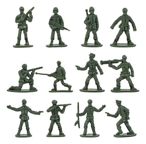720 Pçs / Set 1/72 Soldados De Plástico Estatueta Modelo - Imagem 3